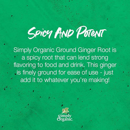 Simply Organic, Ground Ginger, Organic, 1.64 Oz