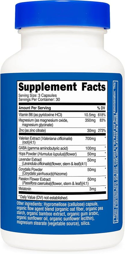 Nutricost Sleep Aid Complex 1330mg Serving (90 Capsules) - 30 Servings