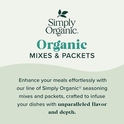 Simply Organic Classic Fajita Simmer Sauce, 8 Ounce Pouch, Great for Beef or Chicken Tacos, Smoky Chili Heat (Pack of 6)