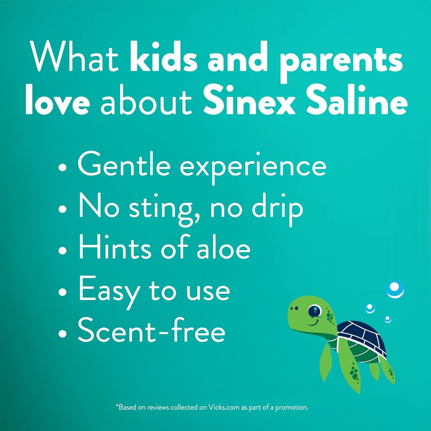 Vicks Sinex, Children's Saline Nasal Spray, Drug Free Ultra Fine Mist with Hint of Aloe, Ages 1+, Fast Everyday Stuffy Nose Relief for Kids, Clear Mucus from a Cold or Allergy, 5 OZ x 2
