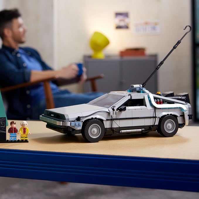 LEGO Icons Back to the Future Time Machine 10300, Model Car Building Kit Based on the Delorean from the Iconic Movie, Perfect Build for Teens and Adults Who Love to Create | Lego Back To The Future Lego 1872 Pieces - Time Machine #10300