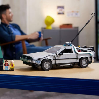 LEGO Icons Back to the Future Time Machine 10300, Model Car Building Kit Based on the Delorean from the Iconic Movie, Perfect Build for Teens and Adults Who Love to Create | Lego Back To The Future Lego 1872 Pieces - Time Machine #10300