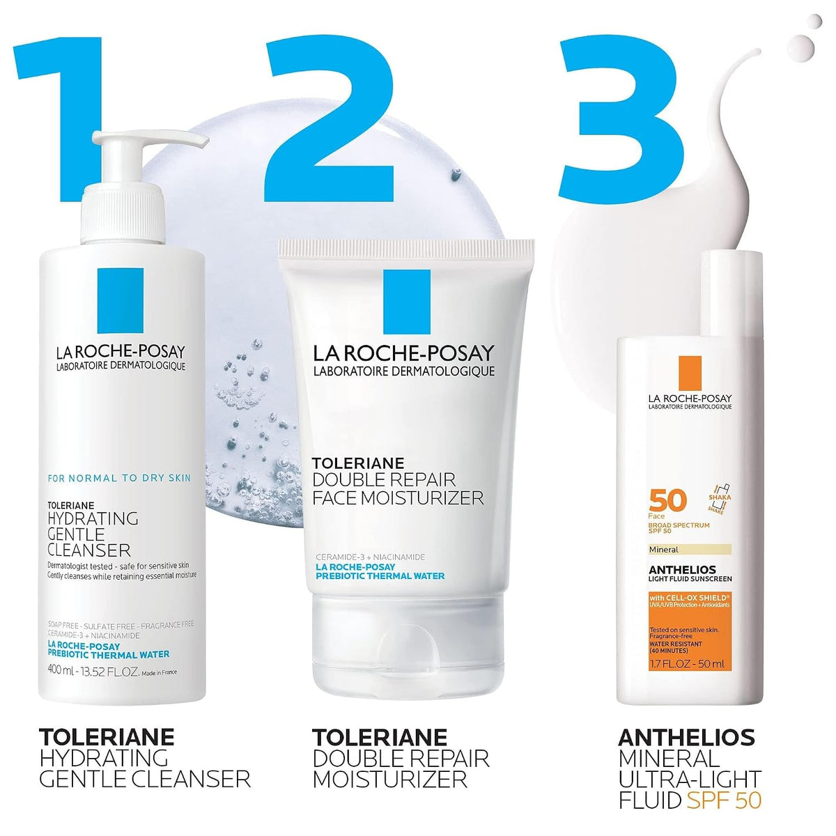 La Roche-Posay Anthelios Mineral Light Fluid Sunscreen for Face in 5 shades