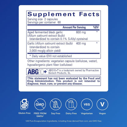 Pure Encapsulations Garlic Complex, 120 Capsules