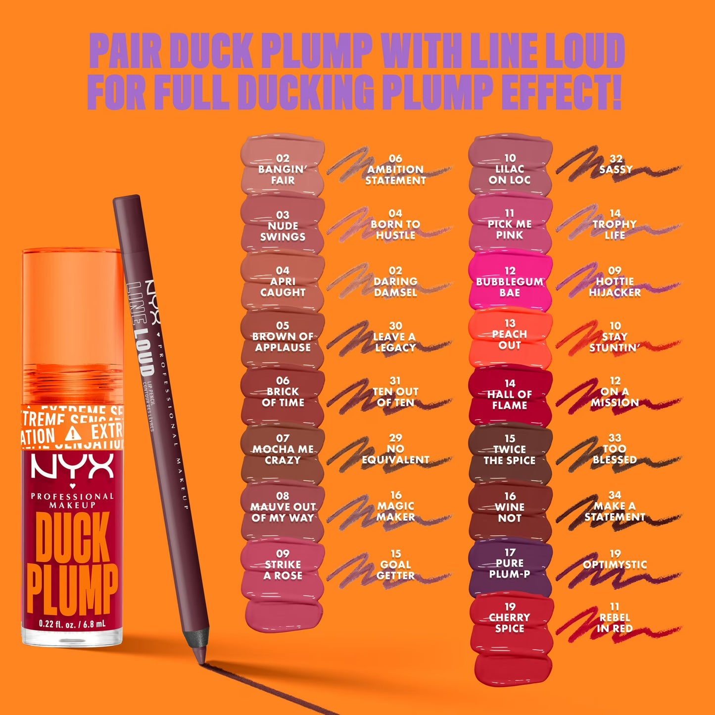 NYX Professional Makeup Gloss Collections Duck Plump Lip Gloss, Nude Swings, 0.23 fl oz