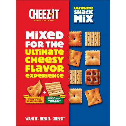 Cheez-It Ultimate Snack Mix, Salty Snacks, Pantry Size, 10.5oz Box (1 Box) (Pack of 2)