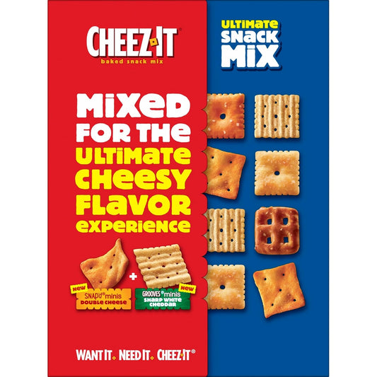 Cheez-It Ultimate Snack Mix, Salty Snacks, Pantry Size, 10.5oz Box (1 Box) (Pack of 2)