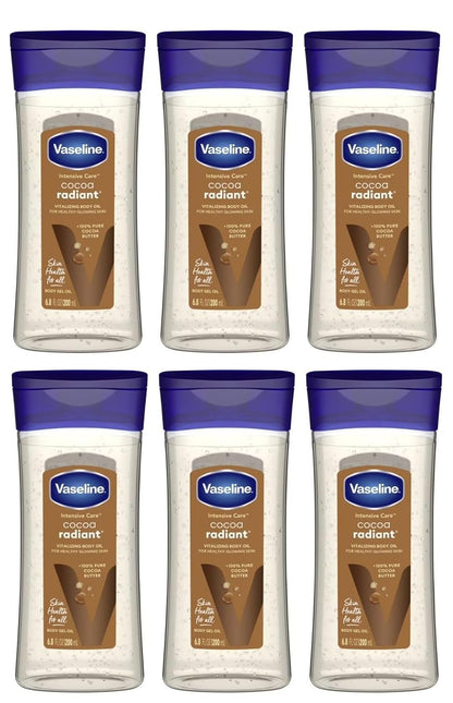 Vaseline Intensive Care Gel Cocoa Radiant Oil 6.8 Ounce (201ml)