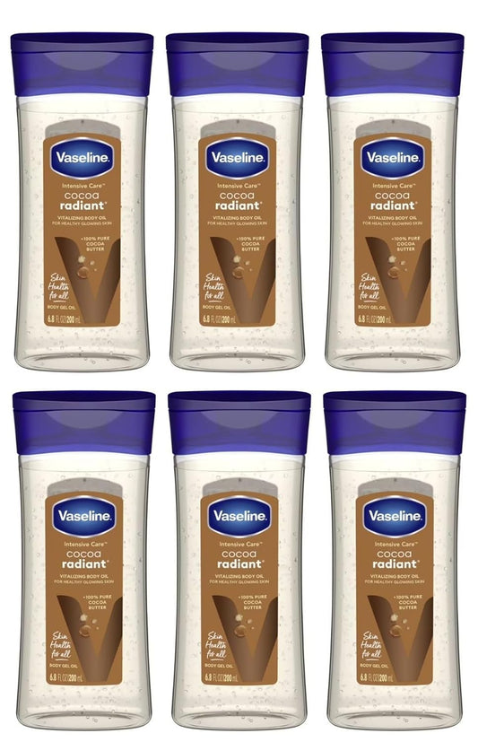 Vaseline Intensive Care Gel Cocoa Radiant Oil 6.8 Ounce (201ml)
