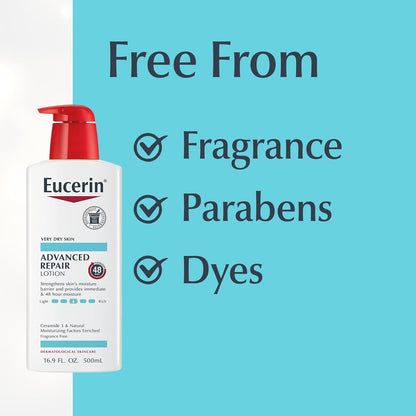 Eucerin Dry Skin Relief Bundle, Cleanser and Lotion, Variety pack, 2 Items