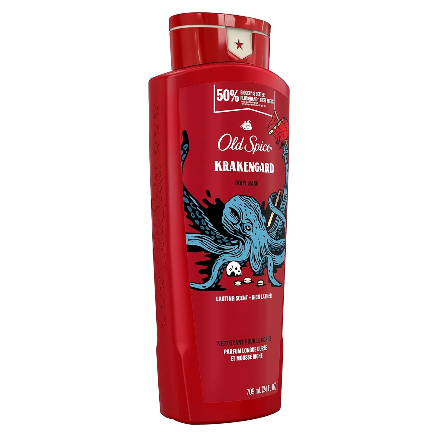Old Spice Body Wash for Men, Krakengard, Long Lasting Lather, 709mL (24oz)