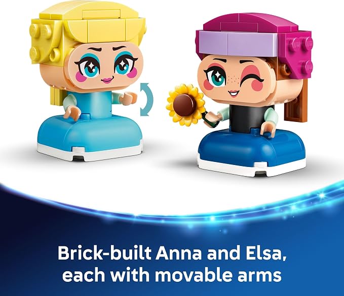 LEGO Disney Frozen Mini Anna & Elsa Toys - Building Set for Girls & Boys, Ages 5+ - Frozen Toys for Pretend Play or Bedroom Decor - Gifts for Birthdays - 43284