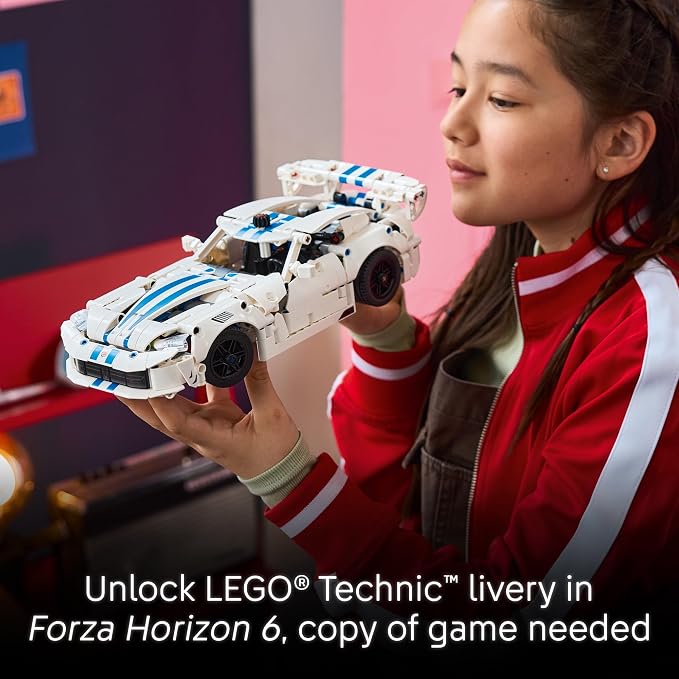 LEGO Technic Dodge Viper GTS-R Sports Car 42234 | Building Toys for Boys & Girls, Ages 10+, Toy Car for Display for Bedroom or Book Shelf, 805 pieces, Gifts for Kids