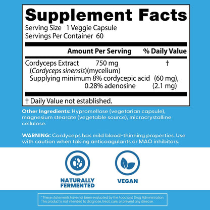 Doctor's Best Ultra Cordyceps Supplement, 60 Veg Caps
