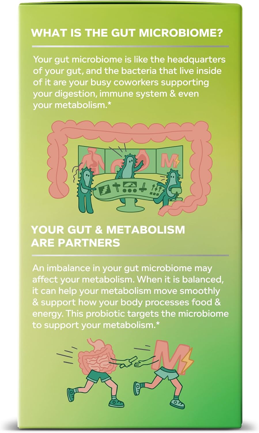 OLLY Precise Probiotics Metabolism Support Supplement, Supports Your Microbiome, Digestive & Immune Systems and Your Healthy Metabolism*, Clinically Studied Strains, 30 Count