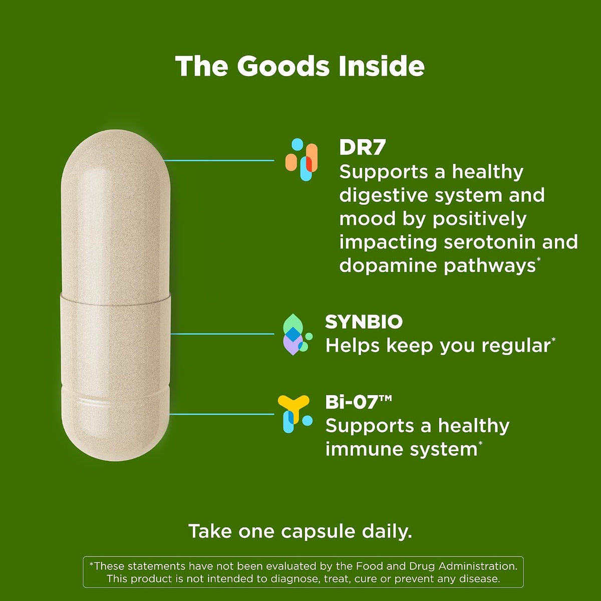 OLLY Big 10 Probiotic, Healthy Gut Microbiome, 10 Billion CFUs - 30 Count