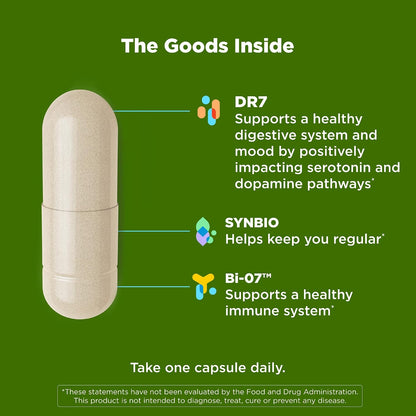 OLLY Big 10 Probiotic, Healthy Gut Microbiome, 10 Billion CFUs - 30 Count