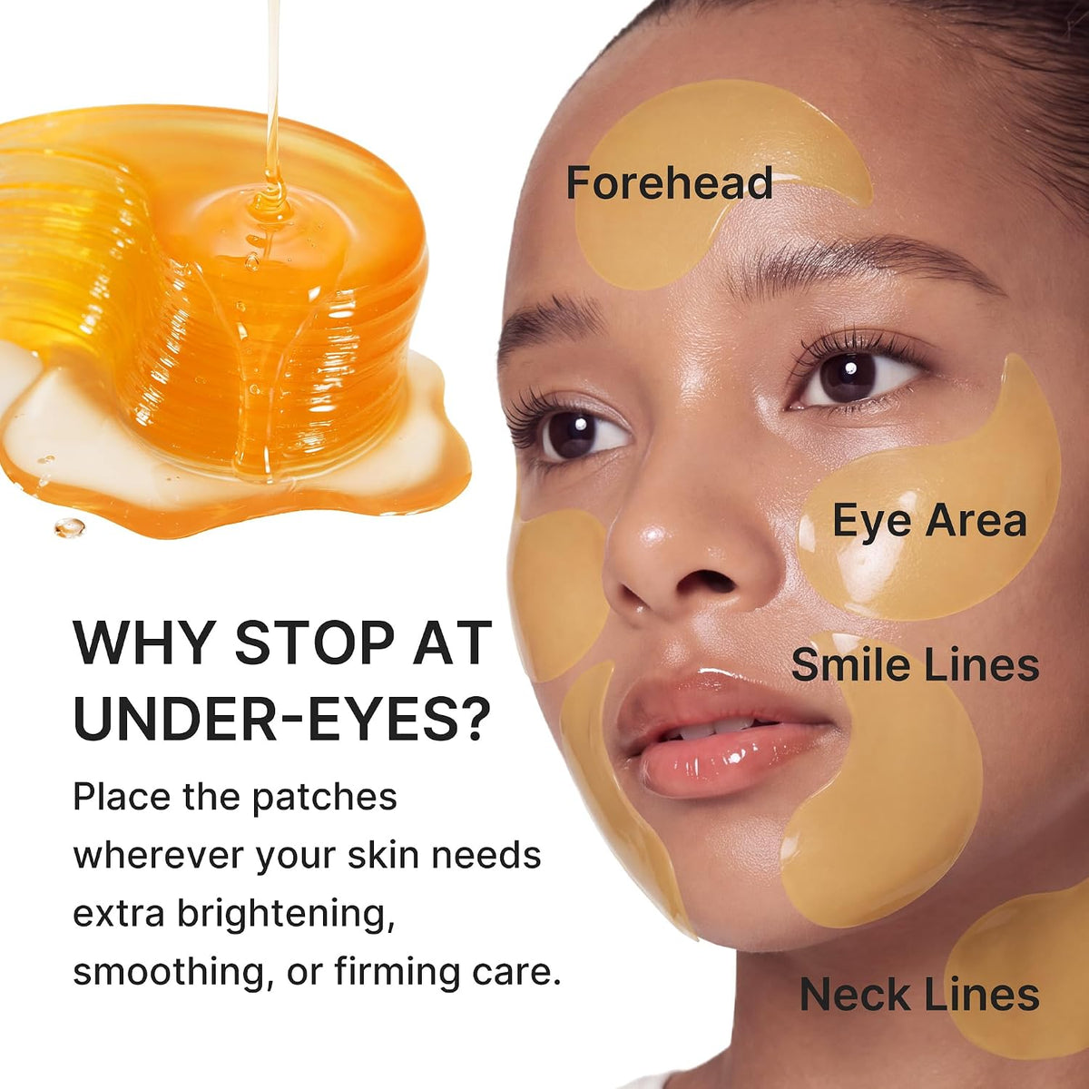 medicube Hydrogel Eye & Face Patches with Kojic Acid Turmeric (60 Counts)