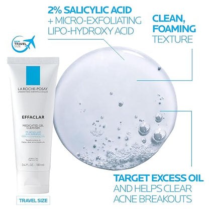 La Roche-Posay Effaclar Medicated Acne Face Wash with Salicylic Acid
