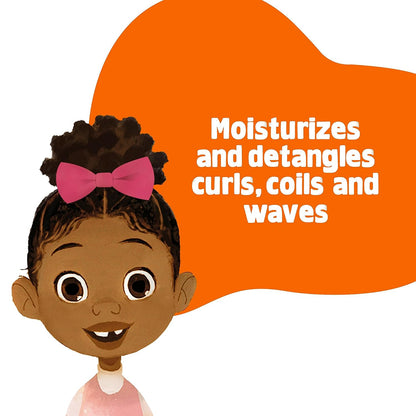 Dove Kids Shampoo & Conditioner Set with Shea Butter & Coconut Oil + 2-in-1 Detangler Spray, “Hair Love” Wavy, Coily, Curly Hair Products for Kids (Pack of 2)