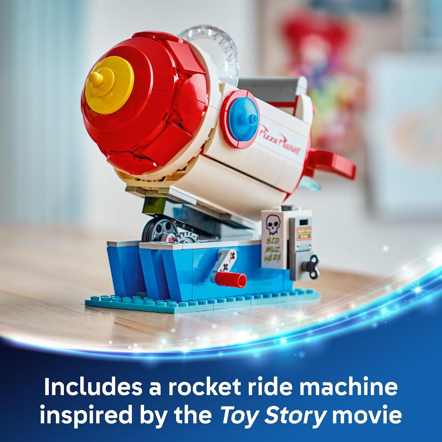 LEGO Disney and Pixar Toy Story Alien with Pizza Planet Rocket Ride - Building Toy for Girls & Boys, Ages 9+ - Disney Gift Idea - Kids Bedroom Decor - 43307