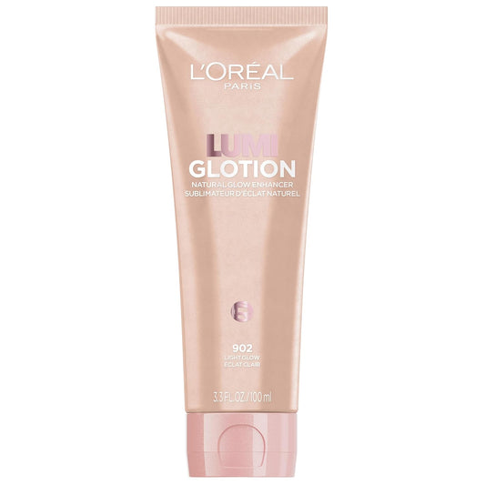 L'Oreal Paris Makeup True Match Lumi Glotion XL, Natural Glow Enhancer, Illuminator, Highlighter, Bronzing Drops For a Sun-Kissed Glow for Face and Body, 902 Light, XL 3.04 fl oz