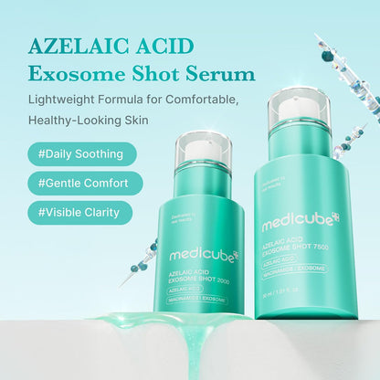 medicube Exosome Shot Azelaic Acid 7,500 PPM Spicule Facial Serum (Pack of 2)