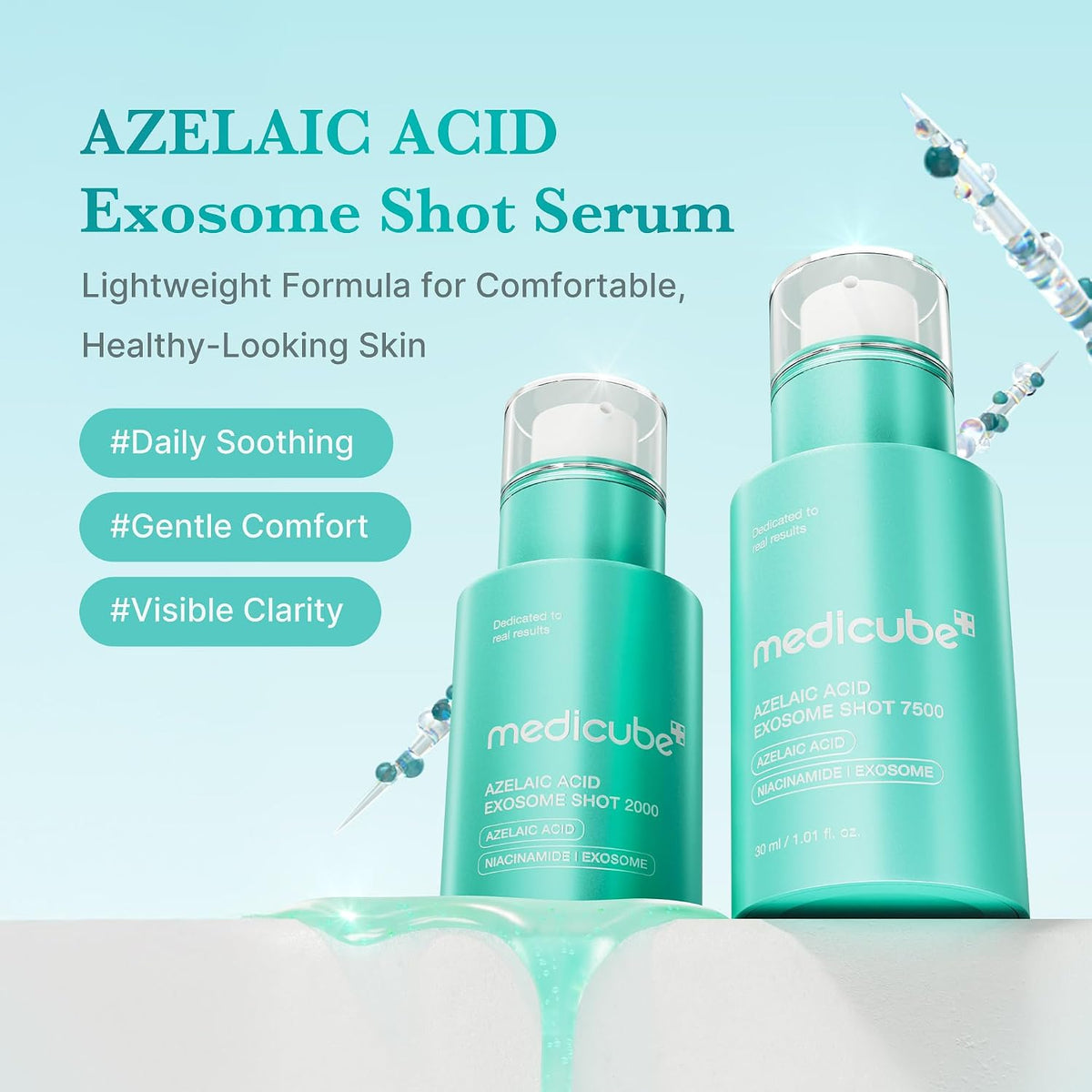 medicube Exosome Shot Azelaic Acid 7,500 PPM Spicule Facial Serum