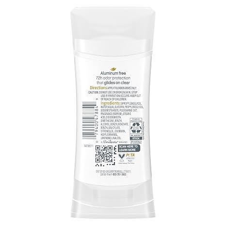 Dove 0% Aluminum Deodorant Stick Non irritating Deodorant for Underarm Care Shea Butter Kindest Aluminum Free Deodorant 2.6 oz