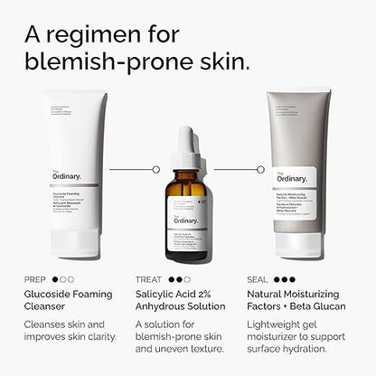 The Ordinary Salicylic Acid 2% Anhydrous Solution, Gentle Exfoliating Serum for Blemish-Prone Skin and Uneven Texture