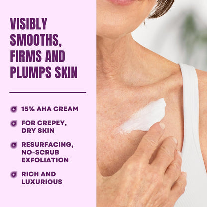 Amlactin Crepe Firming Body Cream, 15% Lactic Acid, 12 oz
