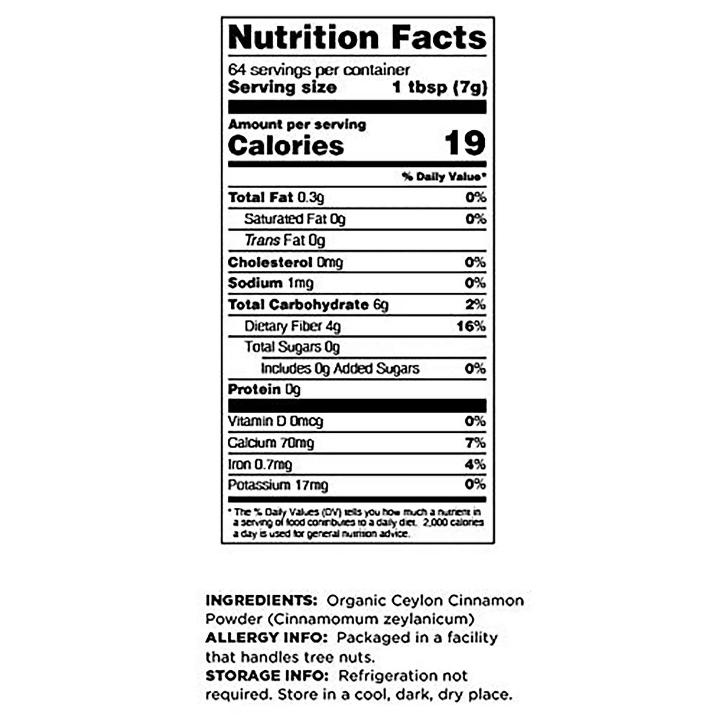 Terrasoul Superfoods Organic Ceylon Cinnamon Powder, 1 Lb