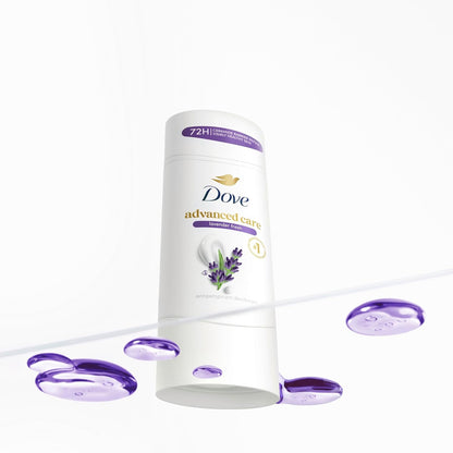 Dove Advanced Care Antiperspirant Deodorant Stick Lavender Fresh for Helping Repair Skin Barrier After Shaving, with 72-Hour Sweat & Odor Protection, 2.6 oz
