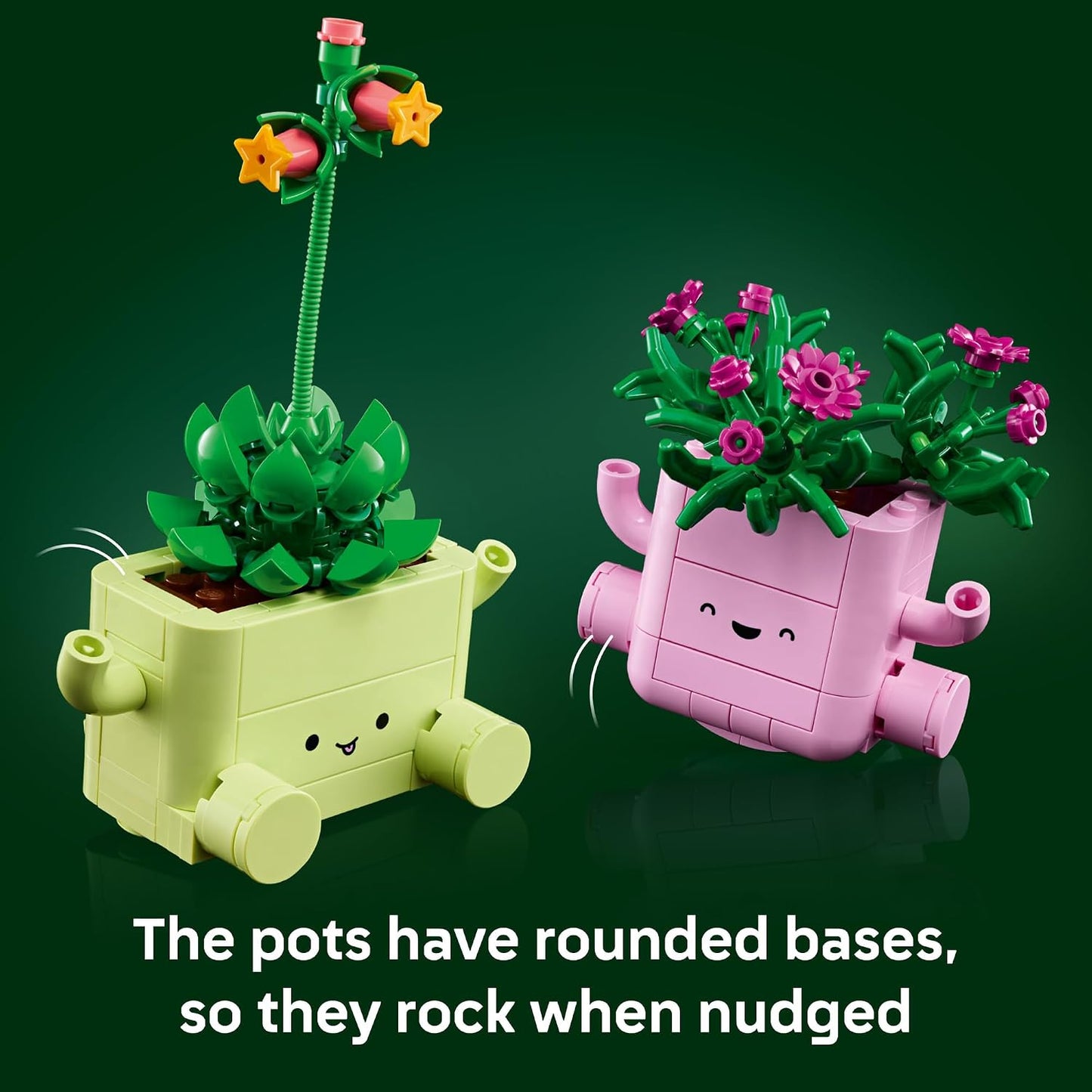 LEGO Botanicals Rocking Plants - Building Toy for Kids, Girls & Boys, Ages 9+ - Decor for Dorm Desk or Shelf - Housewarming Gift Ideas - 11506