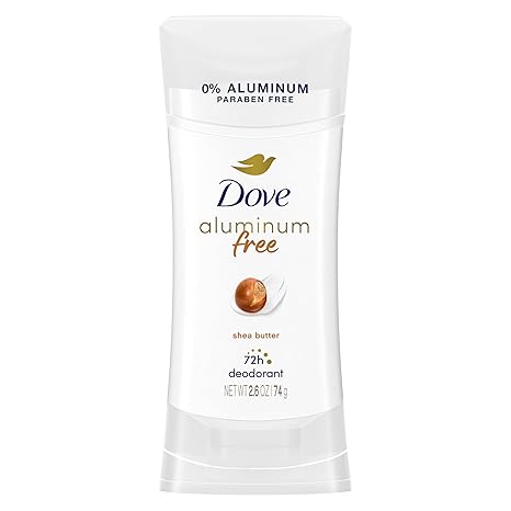 Dove 0% Aluminum Deodorant Stick Non irritating Deodorant for Underarm Care Shea Butter Kindest Aluminum Free Deodorant 2.6 oz
