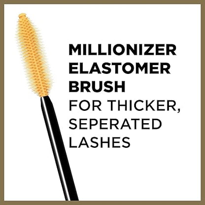 L’Oreal Paris Makeup Voluminous Million Lashes Mascara, Volumizing Collagen Infused Eye Makeup, Amplifying Mascara Brush, Washable, Black Brown, 0.3 Fl Oz., 1 Count
