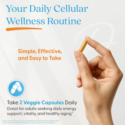 Doctor's Best NMN + CoQ10 Supplement, for Women & Men, Vegan, 60 Veg Caps
