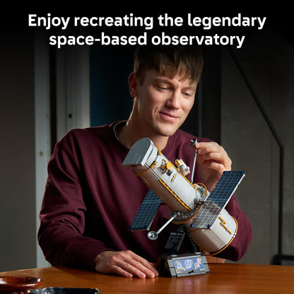 LEGO Icons Hubble Space Telescope 11382 | Building Sets for Adults, Ages 18+, Space Model Decor, Home Office or Book Shelf Display, 1252 pieces, Gift Idea