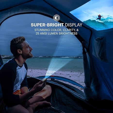 Kodak Ultra Mini Portable Projector - HD 1080p Support LED DLP Rechargeable Pico - 100 Display Built-in Speaker - HDMI USB and Micro SD - Compatible with iPhone iPad Android Phones"