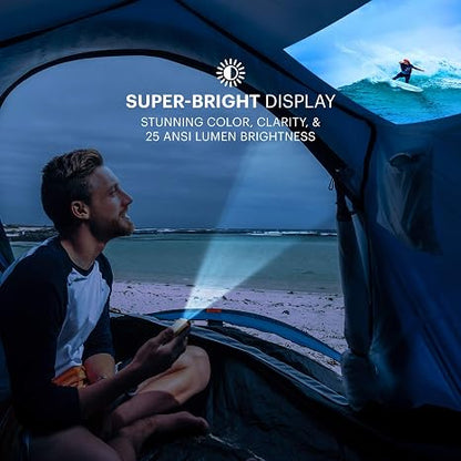 Kodak Ultra Mini Portable Projector - HD 1080p Support LED DLP Rechargeable Pico - 100 Display Built-in Speaker - HDMI USB and Micro SD - Compatible with iPhone iPad Android Phones"