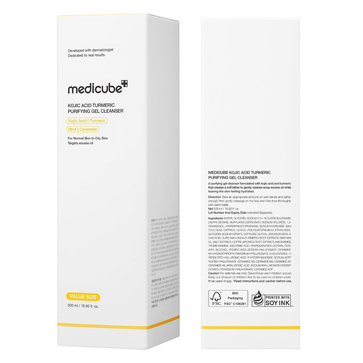 medicube Kojic Acid Turmeric Jelly To Foam Cleanser (Pack of 2)