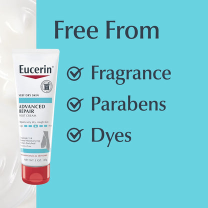 Eucerin Advanced Repair Foot Cream with Urea, Multipack, 12 x 3 OZ