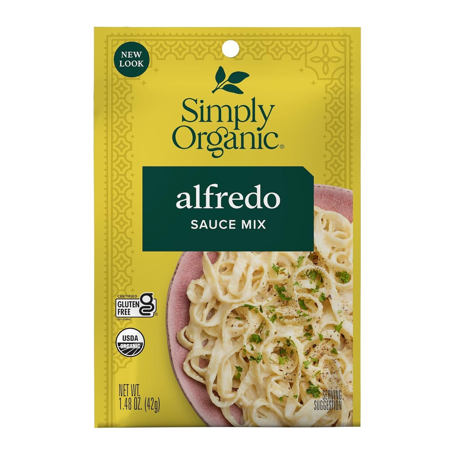 Simply Organic Alfredo Sauce Mix, Gluten Free, 1.48 Ounces (Pack Of 12)