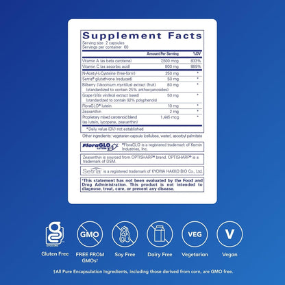 Pure Encapsulations Macular Support Formula, 120 Capsules