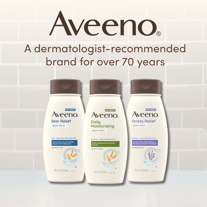 Aveeno Skin Relief Body Wash Refill, Fragrance-Free, 36 fl. oz