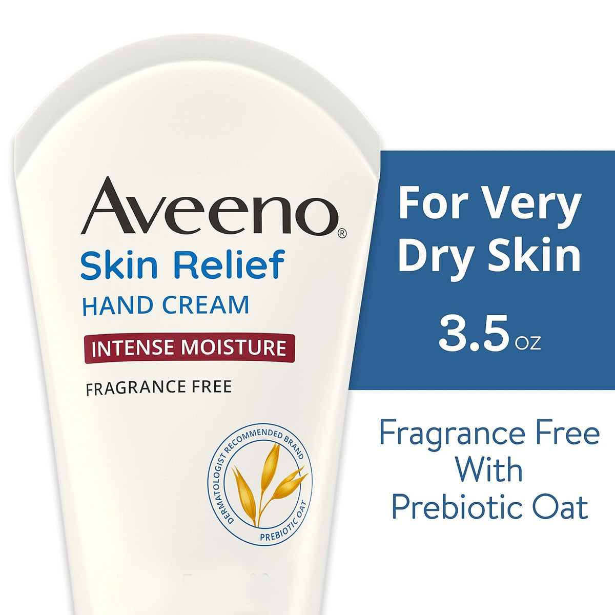 Aveeno Skin Relief Intense Moisture Hand Cream, Fragrance-Free, 3.5 oz