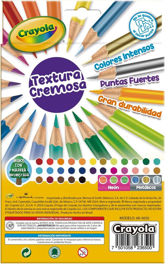 Crayola Colored Pencils (36ct), Kids Pencil Set, Pre-Sharpened Coloring Book Pencils for Kids & Adults, Arts & Crafts Supplies, Coloring Gift, Ages 3+ (Pack of 12)