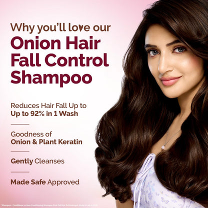 MAMAEARTH Onion Shampoo with Onion & Plant Keratin 20.29 Fl Oz (600ml)