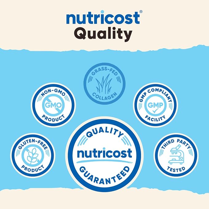 Nutricost Collagen Peptides Powder 4 oz (Unflavored) Type I & III Collagen