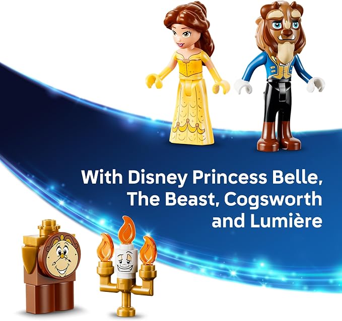 LEGO Disney Princess Belle & the Beast's Enchanted Castle 43289 | Building Toys for Girls & Boys, Ages 4+, Castle Toy W/ Movie Characters, Pretend Play, 254 pieces, Gift for Birthdays
